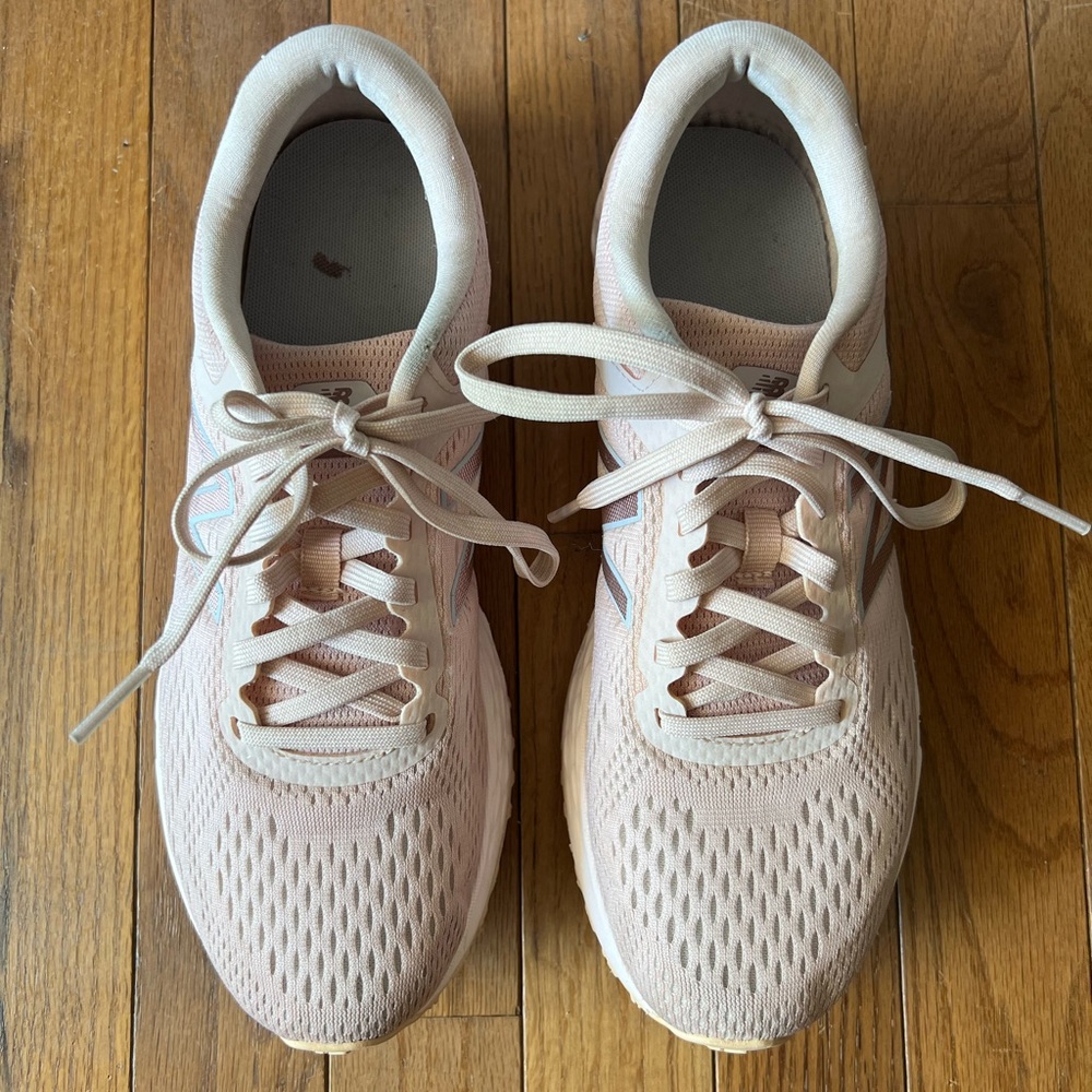 New Balance Pink Athletic Shoes Breathable Mesh